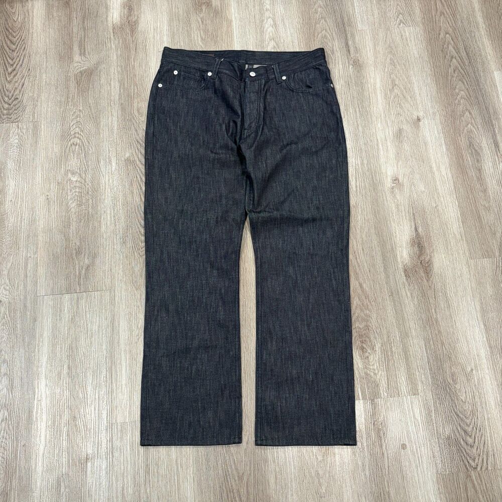 Vintage 00s Y2K Club Monaco Dark Wash Selvedge Denim Jeans Men's Size 36x31 Blue